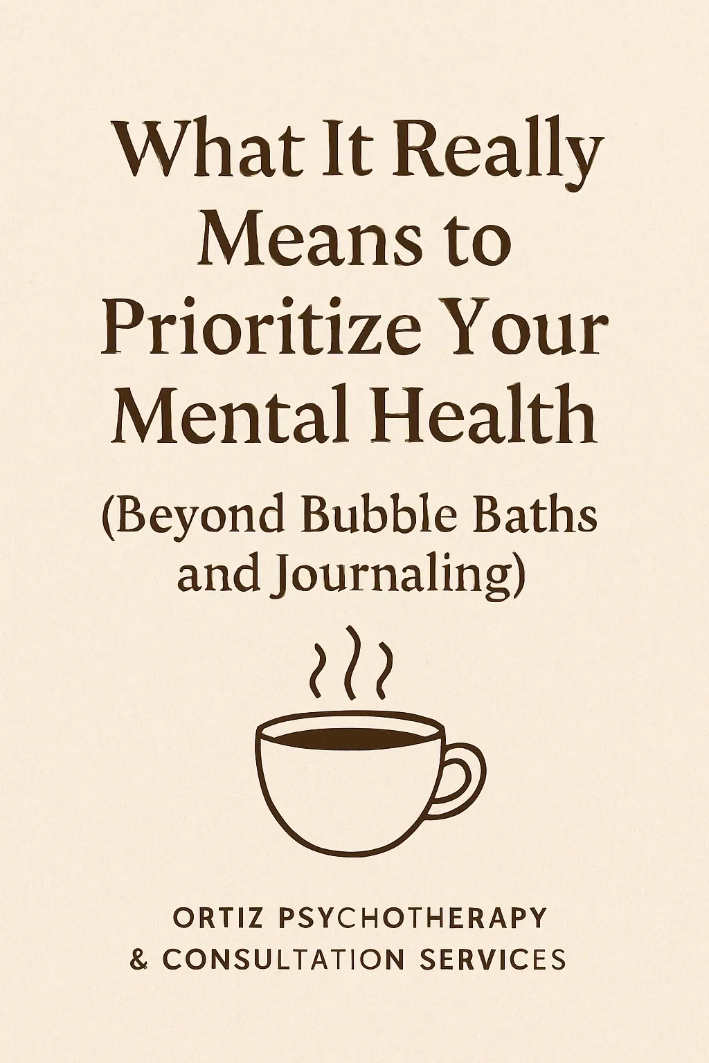 Ortiz Psychotherapy services promotion