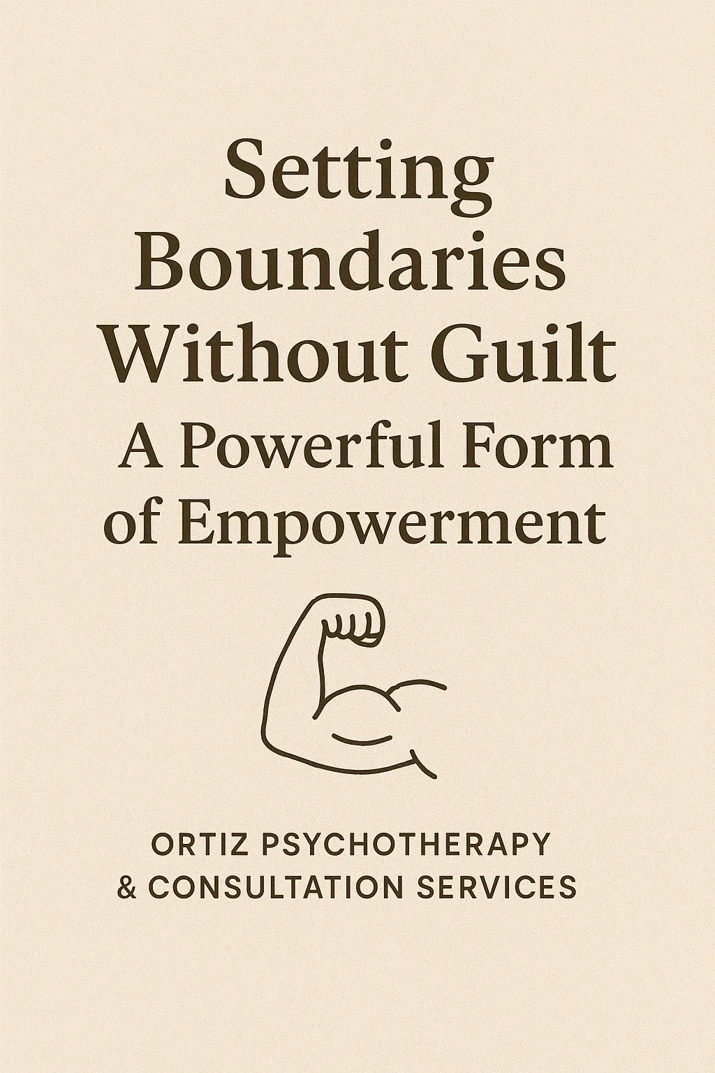 Ortiz Psychotherapy boundary empowerment graphic