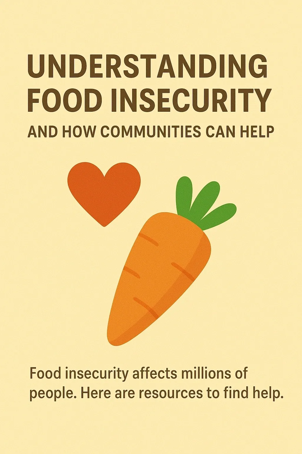 Understanding food insecurity poster