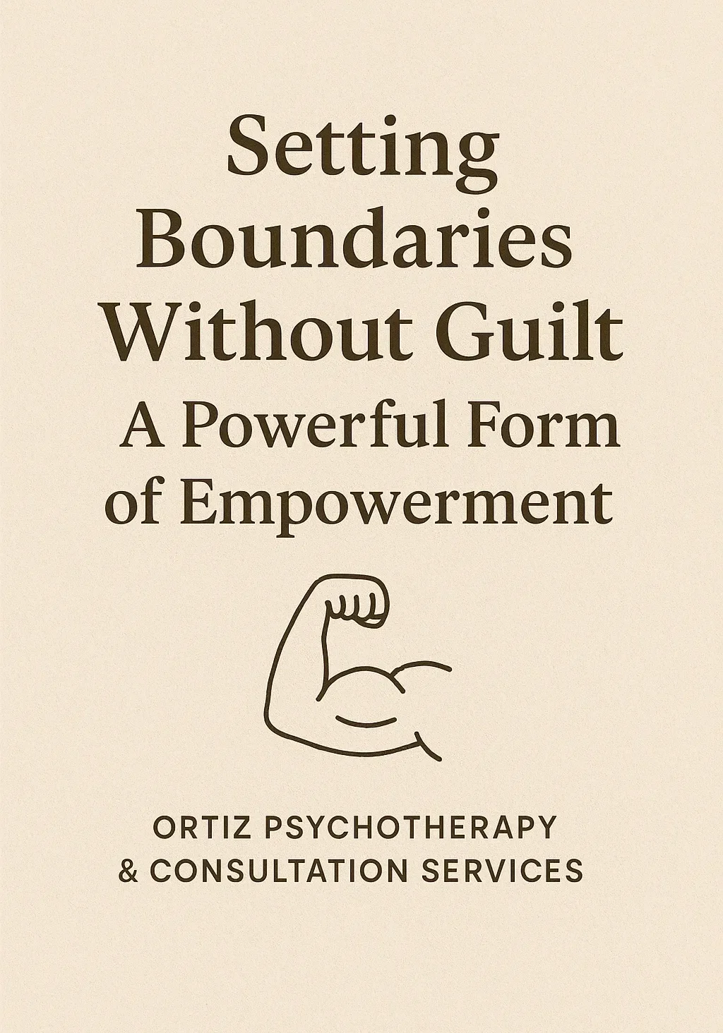 Ortiz Psychotherapy boundary empowerment graphic