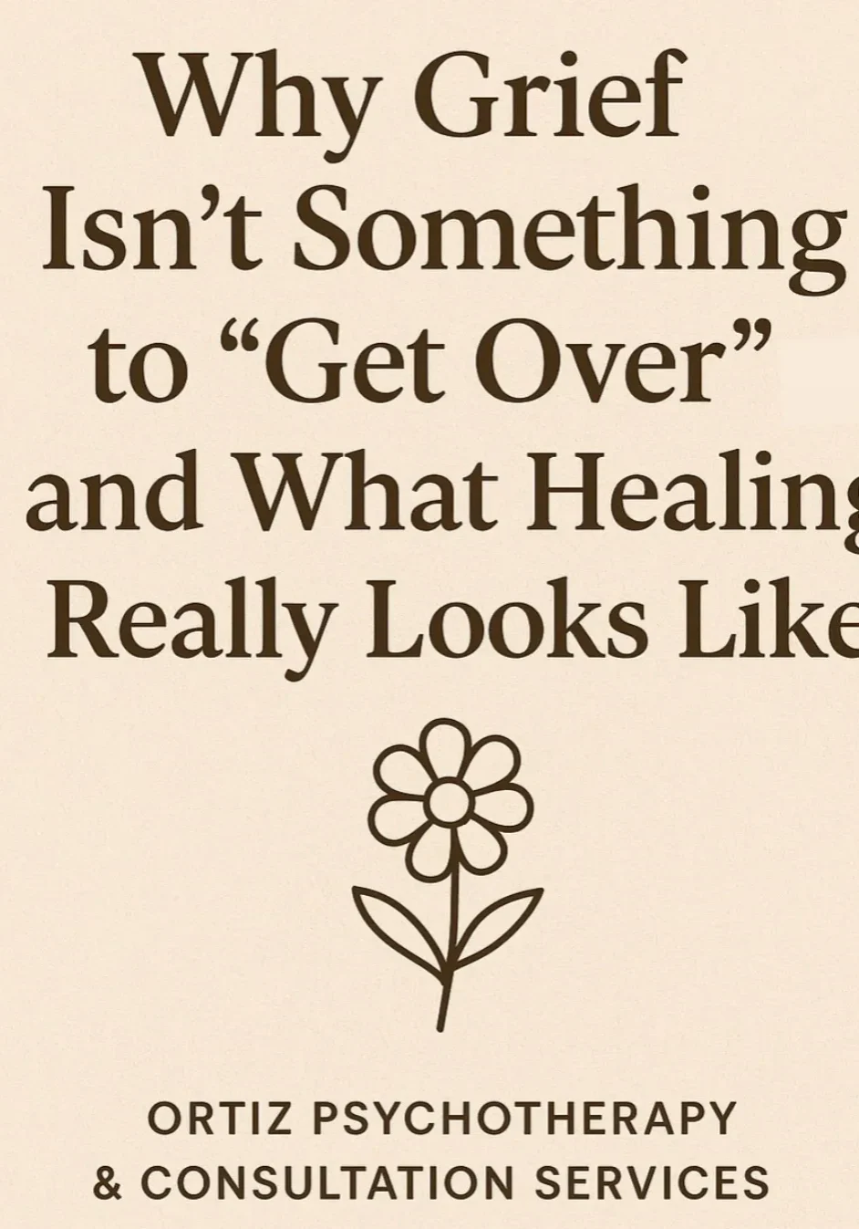 Grief and healing concept illustration