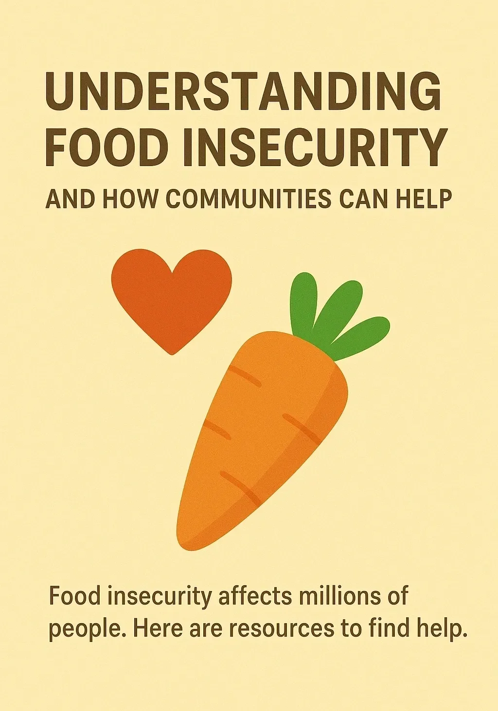 Understanding food insecurity poster
